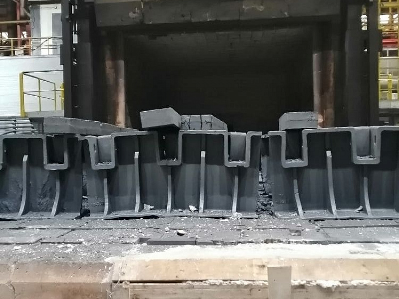 Ремонт повреждённой части футеровки