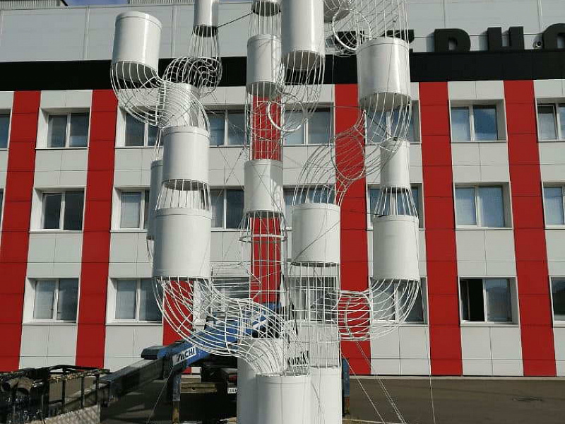 ПАО «ЧТПЗ» ООО «ЭТЕРНО». Реконструкция и перенос конструкций выставочной инсталляции «Нанодерево» - Генподрядчик ТЭПМК