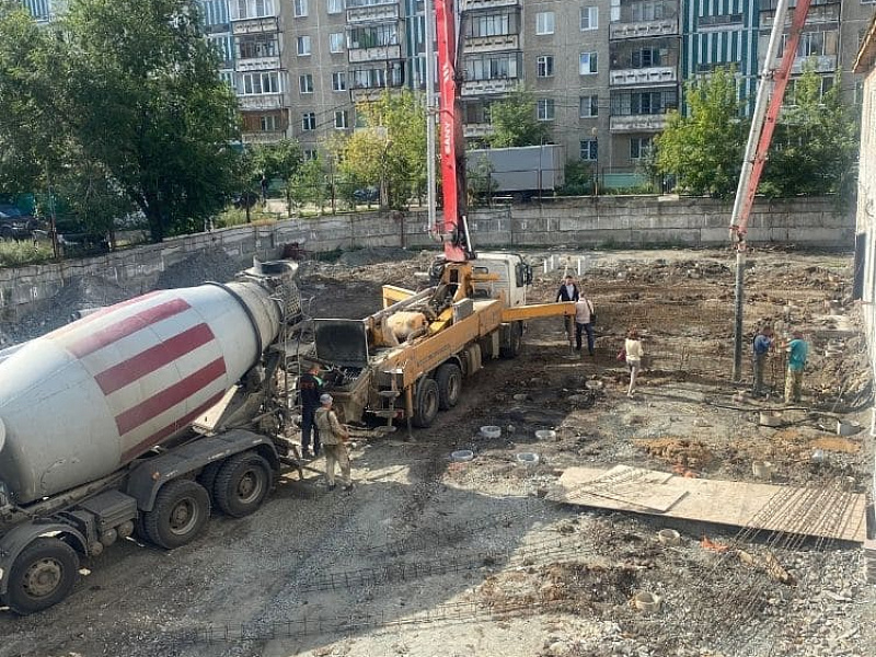 Устройство буро-заливных свай