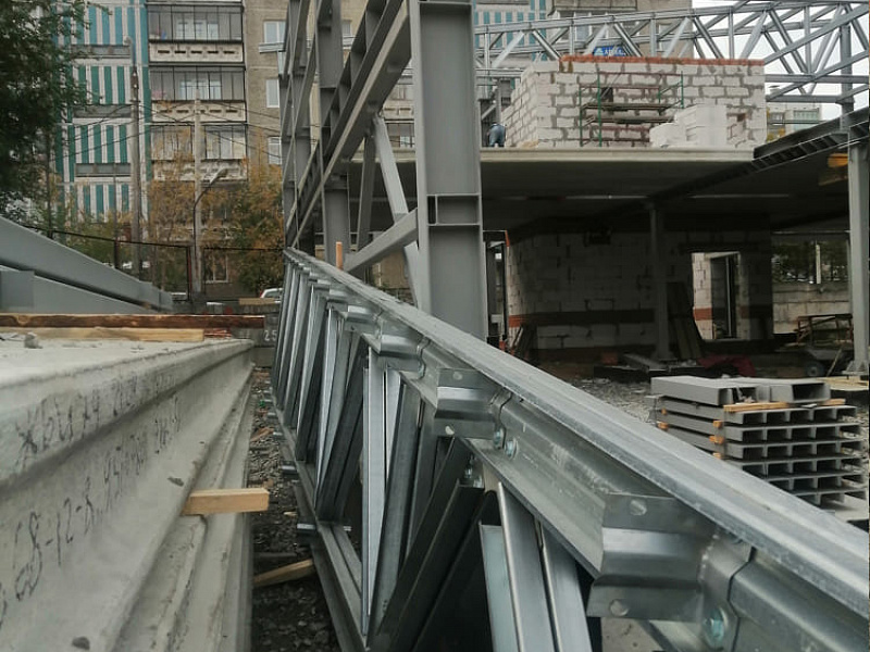 Монтаж металлоконструкций каркаса СМР «ТЭПМК», 2021