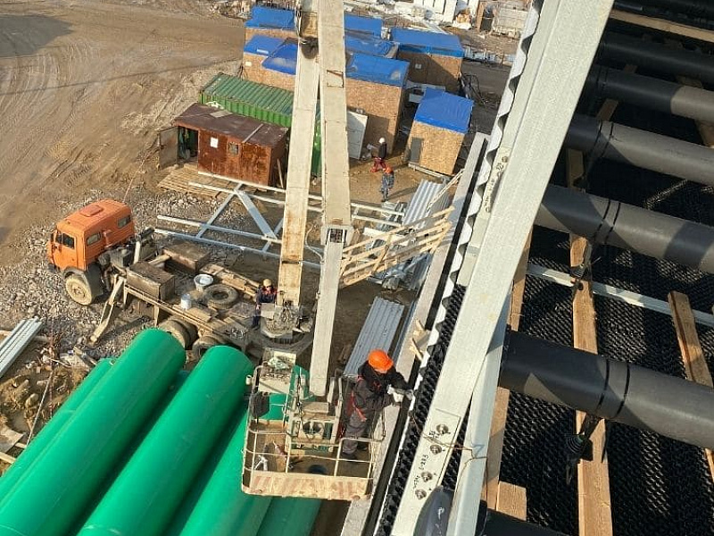 Монтаж водораспредилительной системы