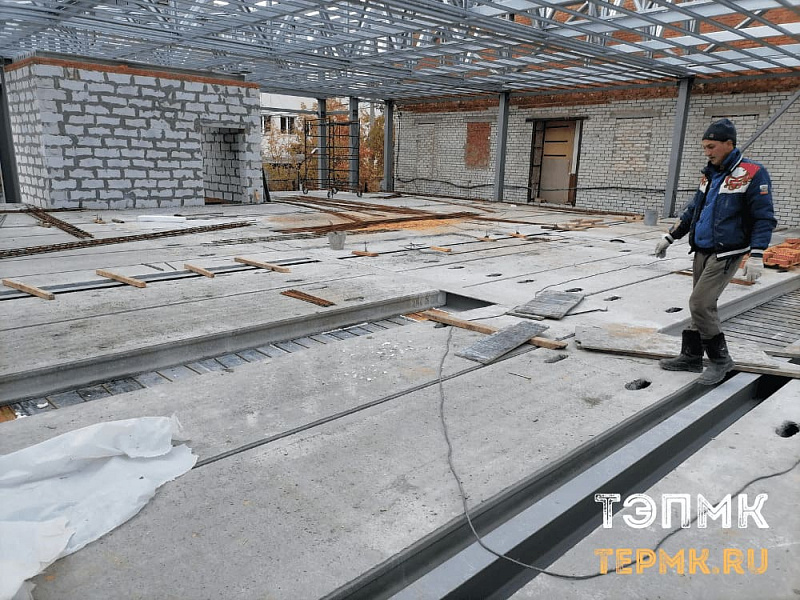 Устройство монолитных участков перекрытия на отметке +3,300 метра