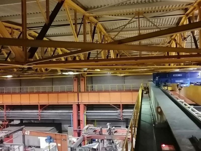 Вид после проведения работ. Безопасный проход мостового крана